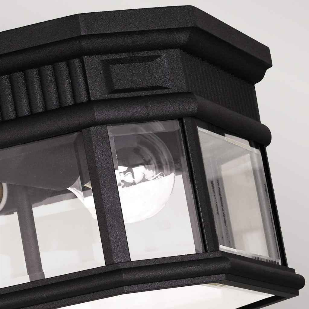 Außen-Deckenleuchte Cotswold Lane (schwarz) 2x - Elstead Lighting