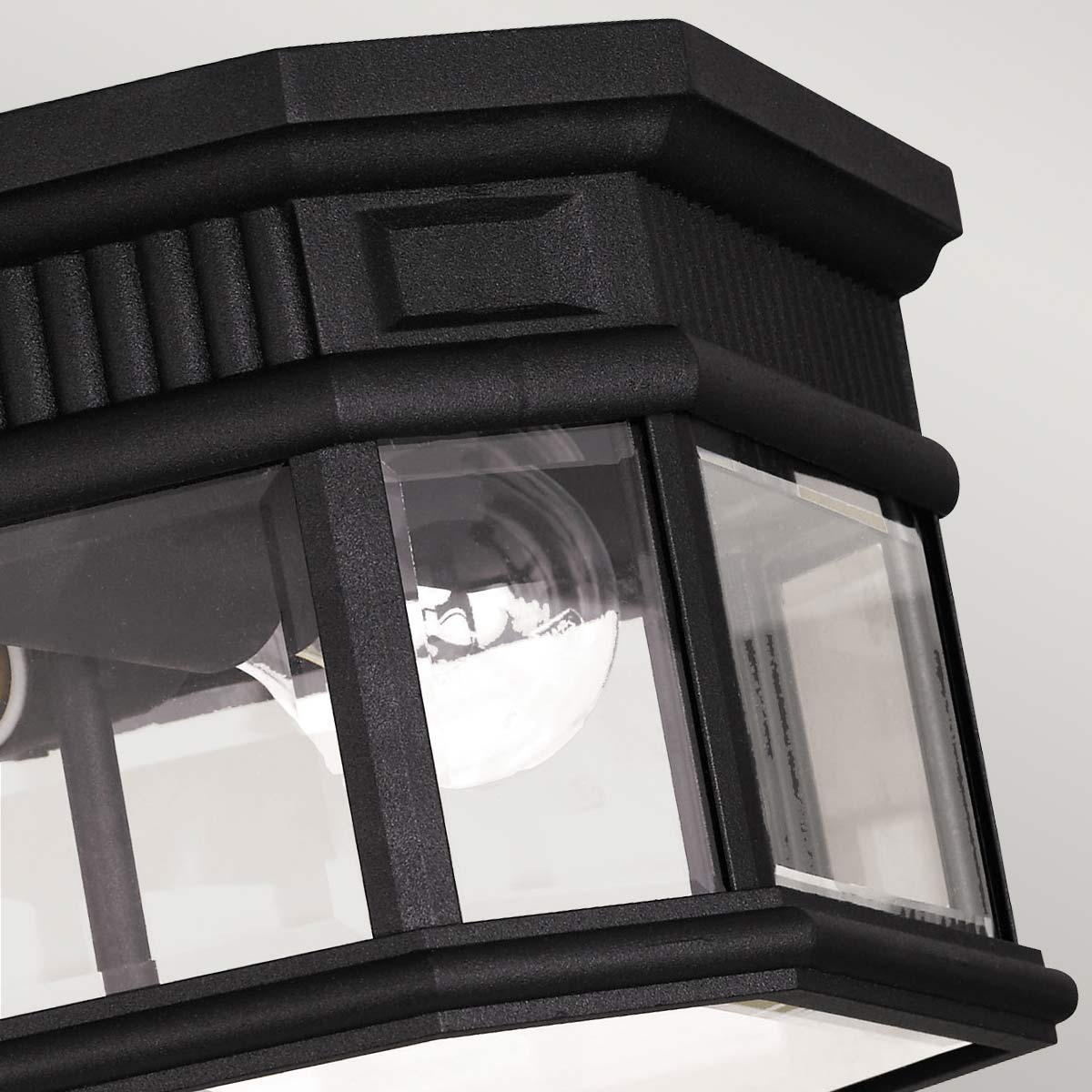 Außen-Deckenleuchte Cotswold Lane (schwarz) 2x - Elstead Lighting