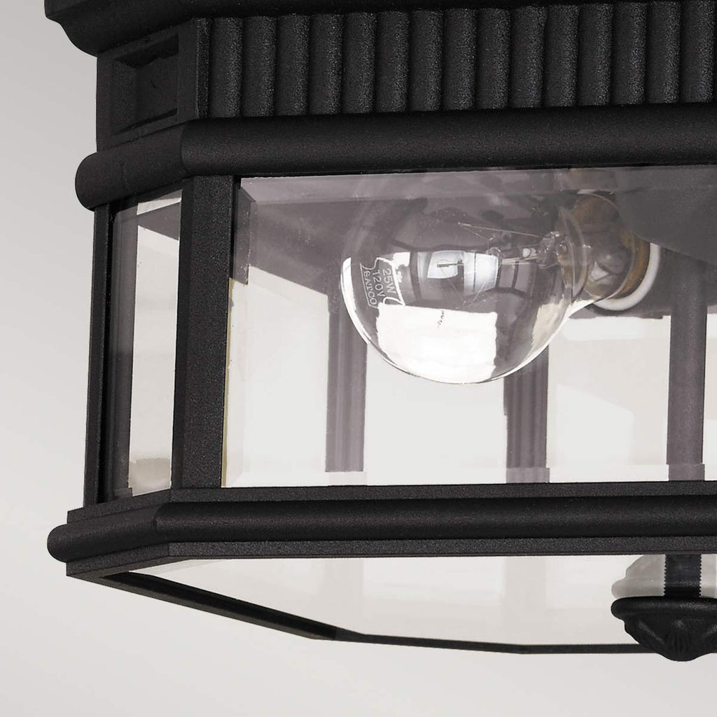 Außen-Deckenleuchte Cotswold Lane (schwarz) 2x - Elstead Lighting
