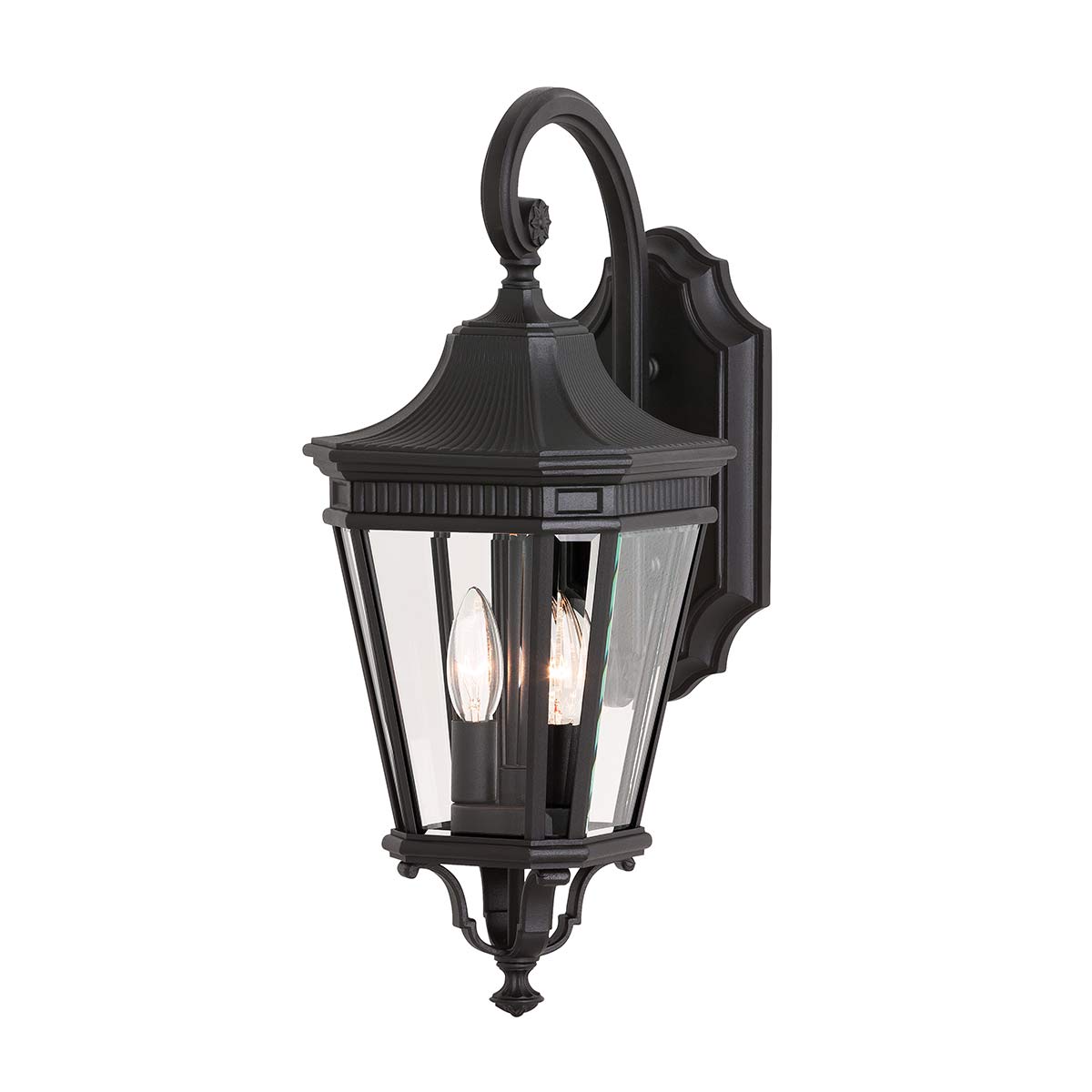Außen-Wandleuchte Cotswold Lane (schwarz) 2x - Elstead Lighting