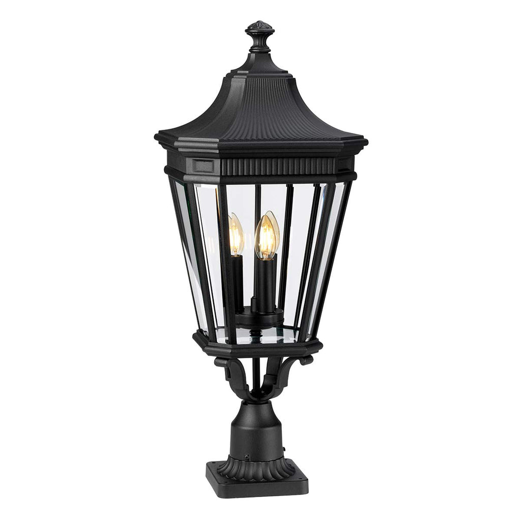 Außen-Sockelleuchte Cotswold Lane (schwarz) 3x - Elstead Lighting