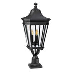 Außen-Sockelleuchte Cotswold Lane (schwarz) 3x - Elstead Lighting