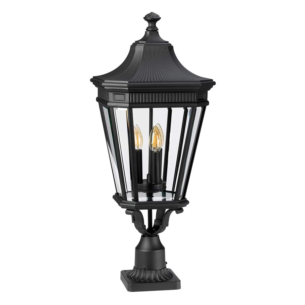 Außen-Sockelleuchte Cotswold Lane (schwarz) 3x - Elstead Lighting