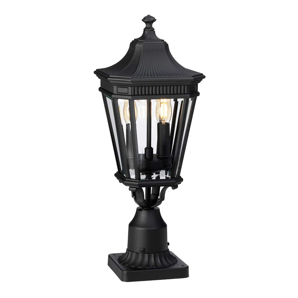 Außen-Sockelleuchte Cotswold Lane (schwarz) 2x - Elstead Lighting