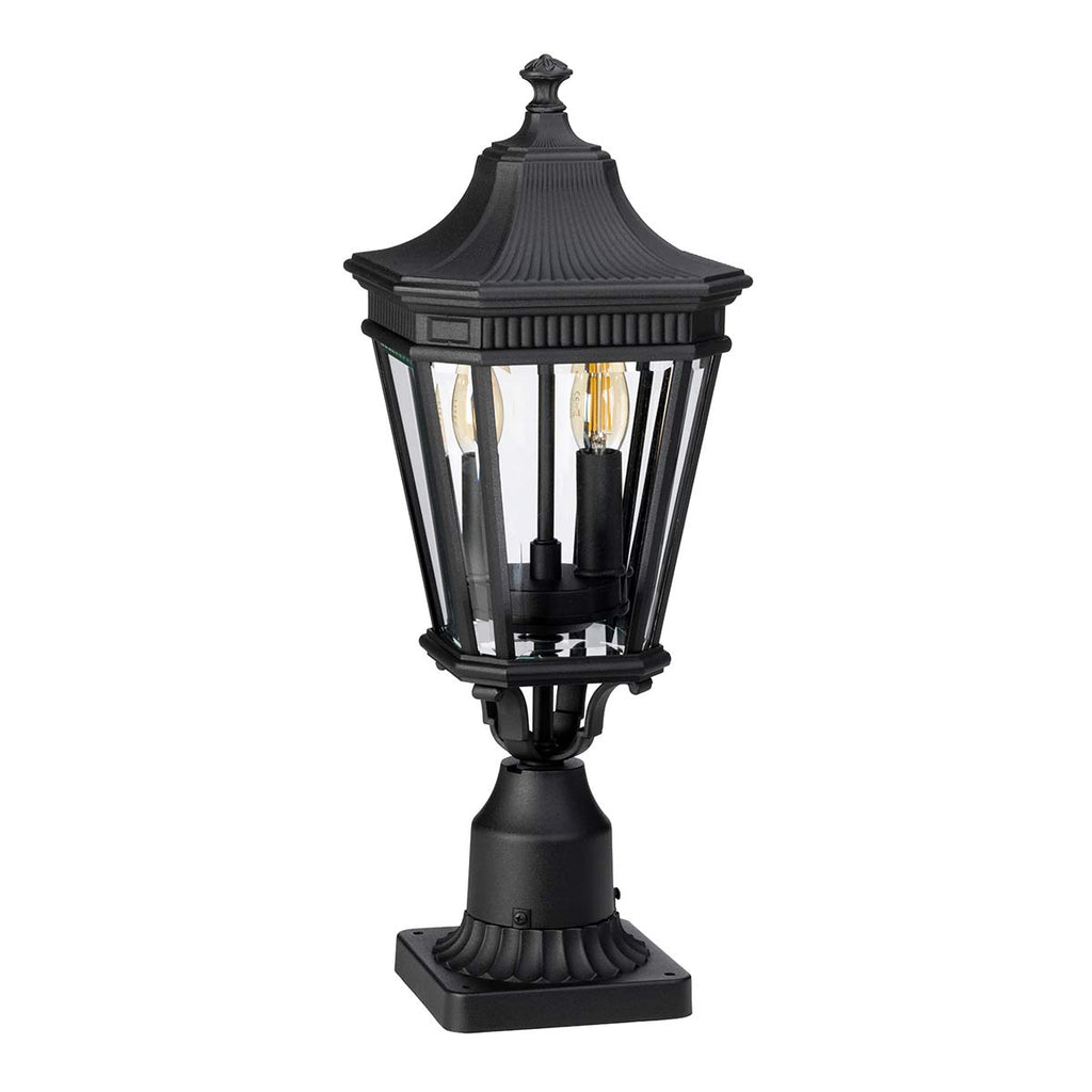 Außen-Sockelleuchte Cotswold Lane (schwarz) 2x - Elstead Lighting