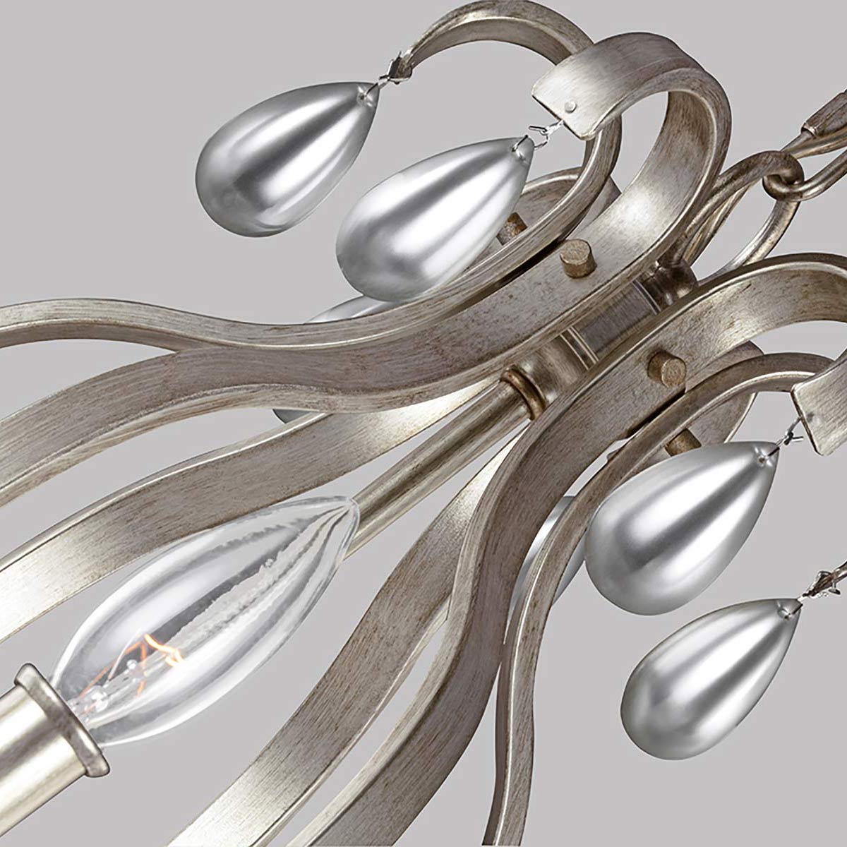 Pendelleuchte DeWitt (silberfarben) 9x - Elstead Lighting