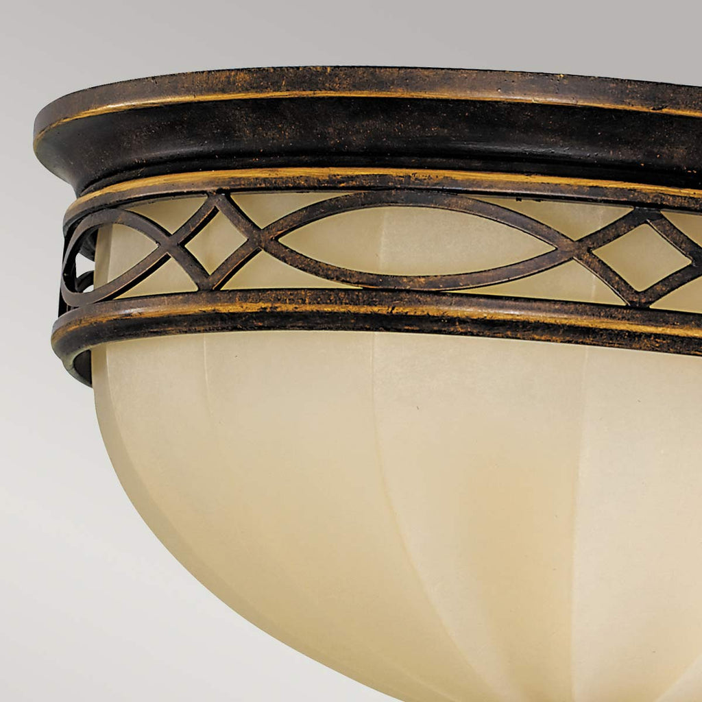 Deckenleuchte Drawing Room (Walnut) 3x - Elstead Lighting