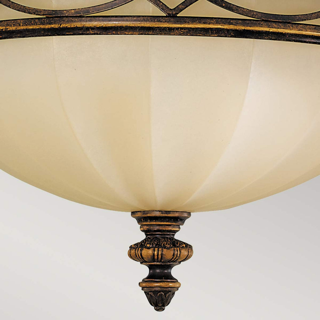 Deckenleuchte Drawing Room (Walnut) 3x - Elstead Lighting