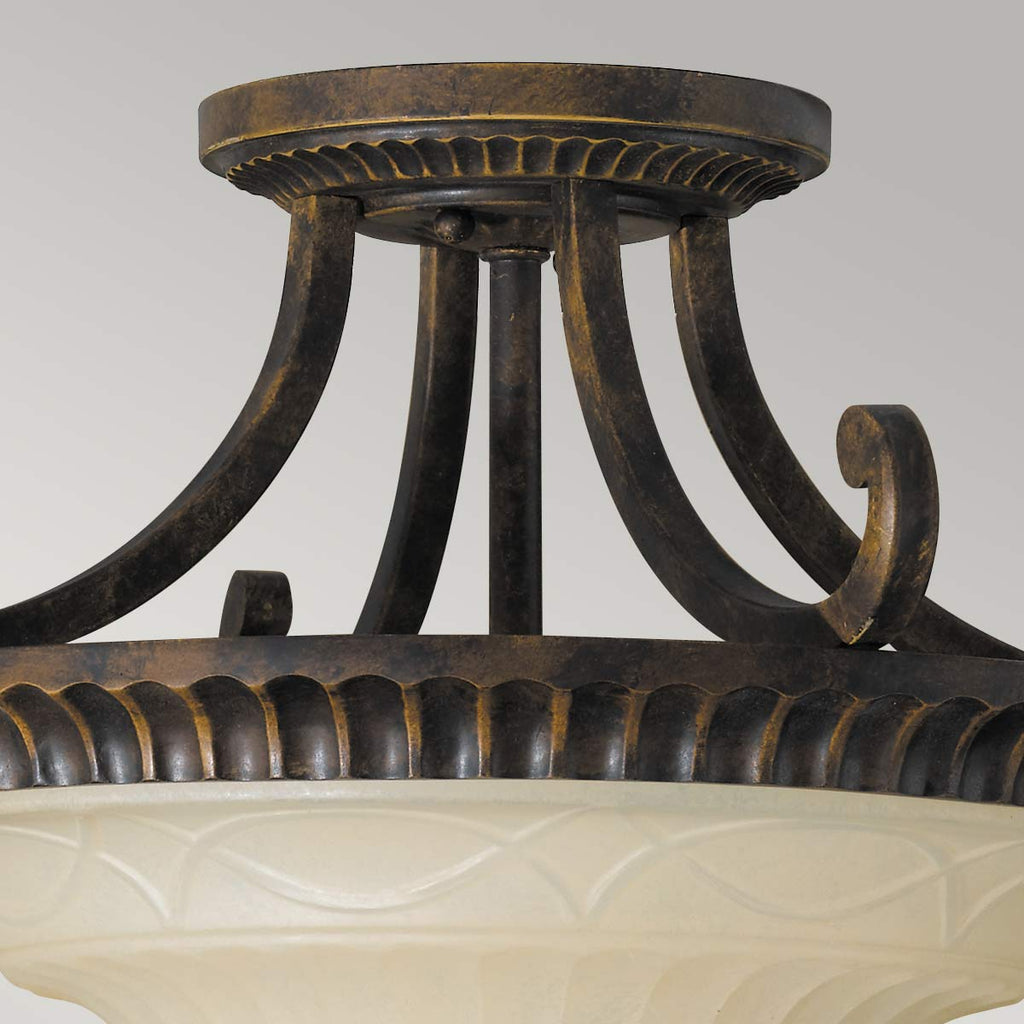 Deckenleuchte Drawing Room (Walnut) 2x - Elstead Lighting