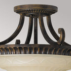 Deckenleuchte Drawing Room (Walnut) 2x - Elstead Lighting