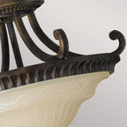 Deckenleuchte Drawing Room (Walnut) 2x - Elstead Lighting