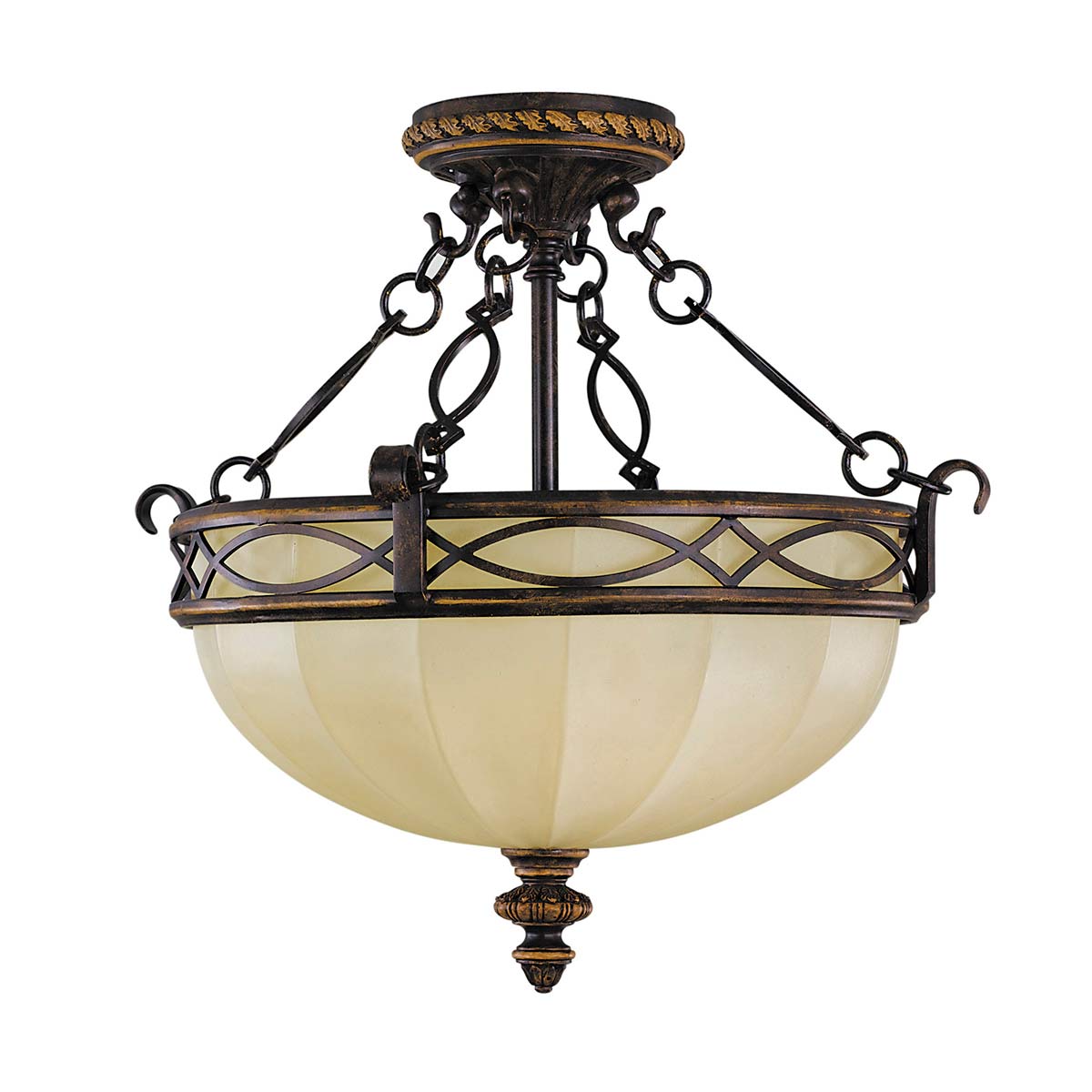 Deckenleuchte Drawing Room (Walnut) 2x - Elstead Lighting