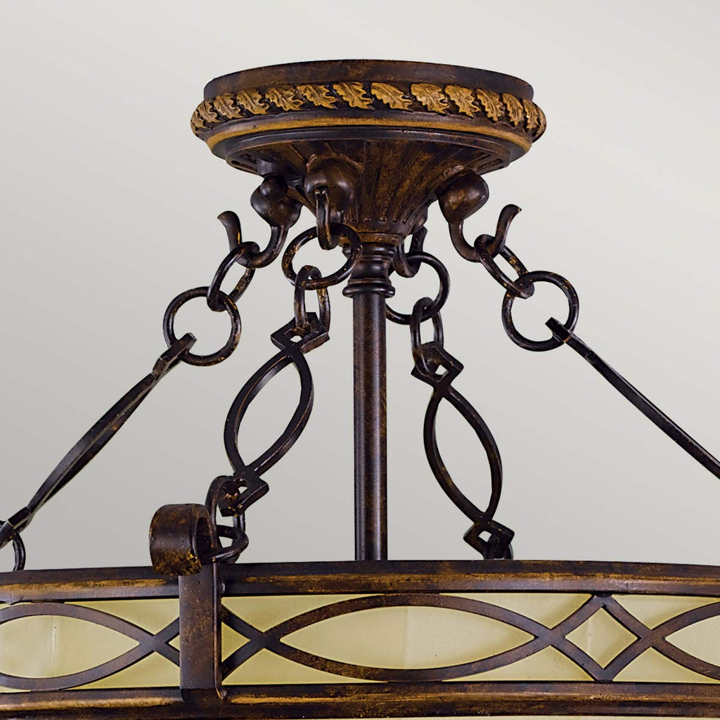 Deckenleuchte Drawing Room (Walnut) 2x - Elstead Lighting