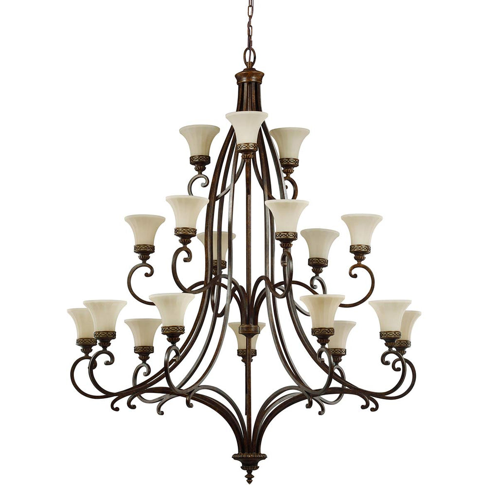 Pendelleuchte Drawing Room (Walnut) 18x - Elstead Lighting