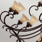 Pendelleuchte Drawing Room (Walnut) 18x - Elstead Lighting