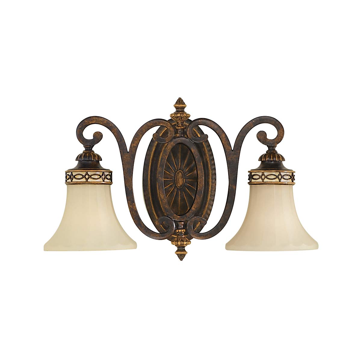 Wandleuchte Drawing Room (Walnut) 2x - Elstead Lighting