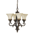 Pendelleuchte Drawing Room (Walnut) 4x - Elstead Lighting