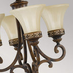 Pendelleuchte Drawing Room (Walnut) 4x - Elstead Lighting