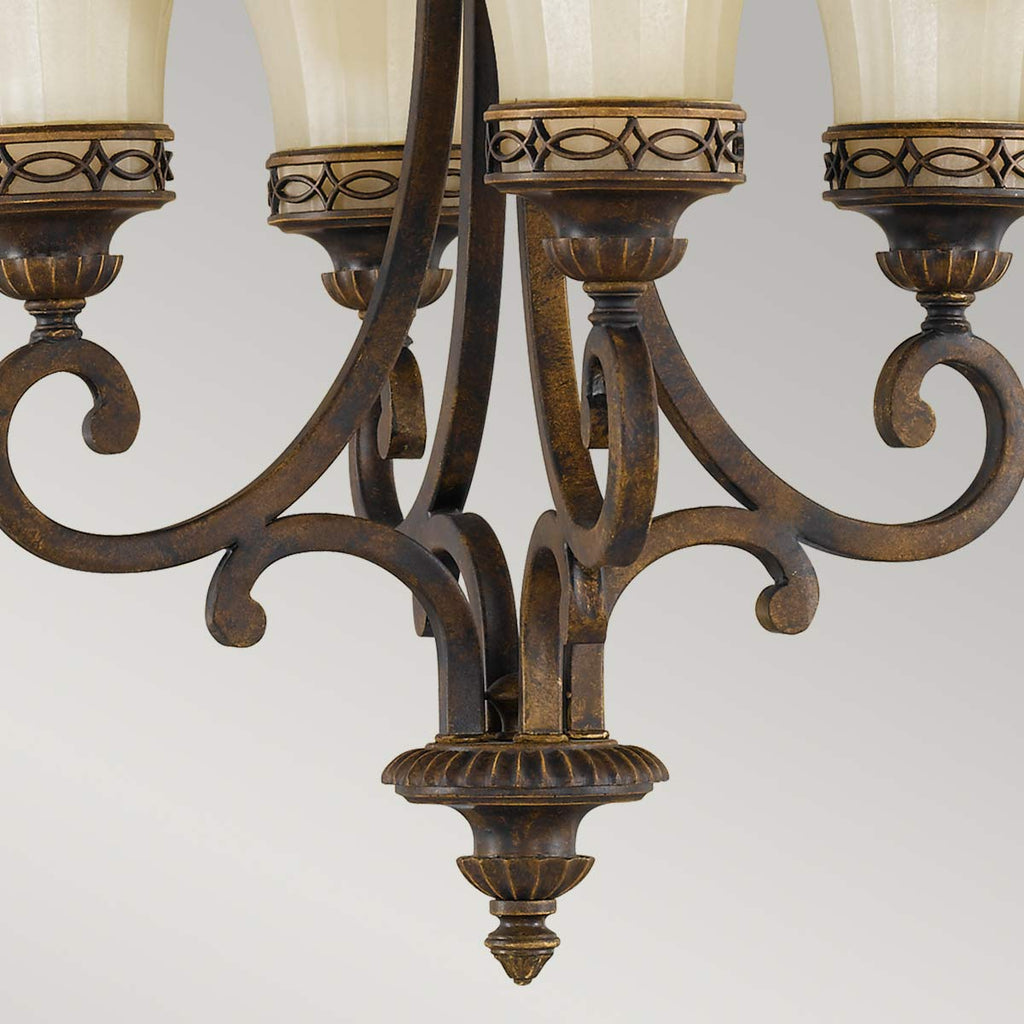 Pendelleuchte Drawing Room (Walnut) 4x - Elstead Lighting