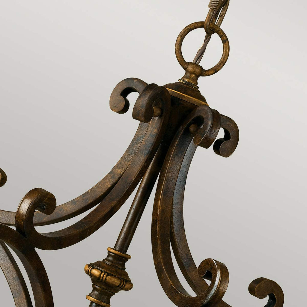 Pendelleuchte Drawing Room (Walnut) 5x - Elstead Lighting