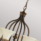 Pendelleuchte Drawing Room (Walnut) 6x - Elstead Lighting