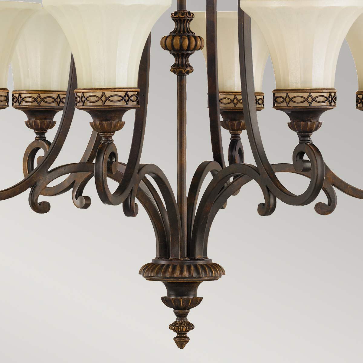 Pendelleuchte Drawing Room (Walnut) 6x - Elstead Lighting