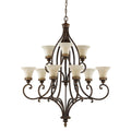 Pendelleuchte Drawing Room (Walnut) 9x - Elstead Lighting