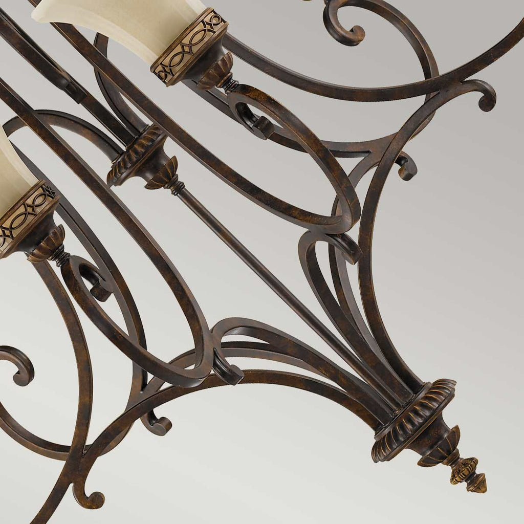 Pendelleuchte Drawing Room (Walnut) 9x - Elstead Lighting