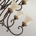 Pendelleuchte Drawing Room (Walnut) 9x - Elstead Lighting