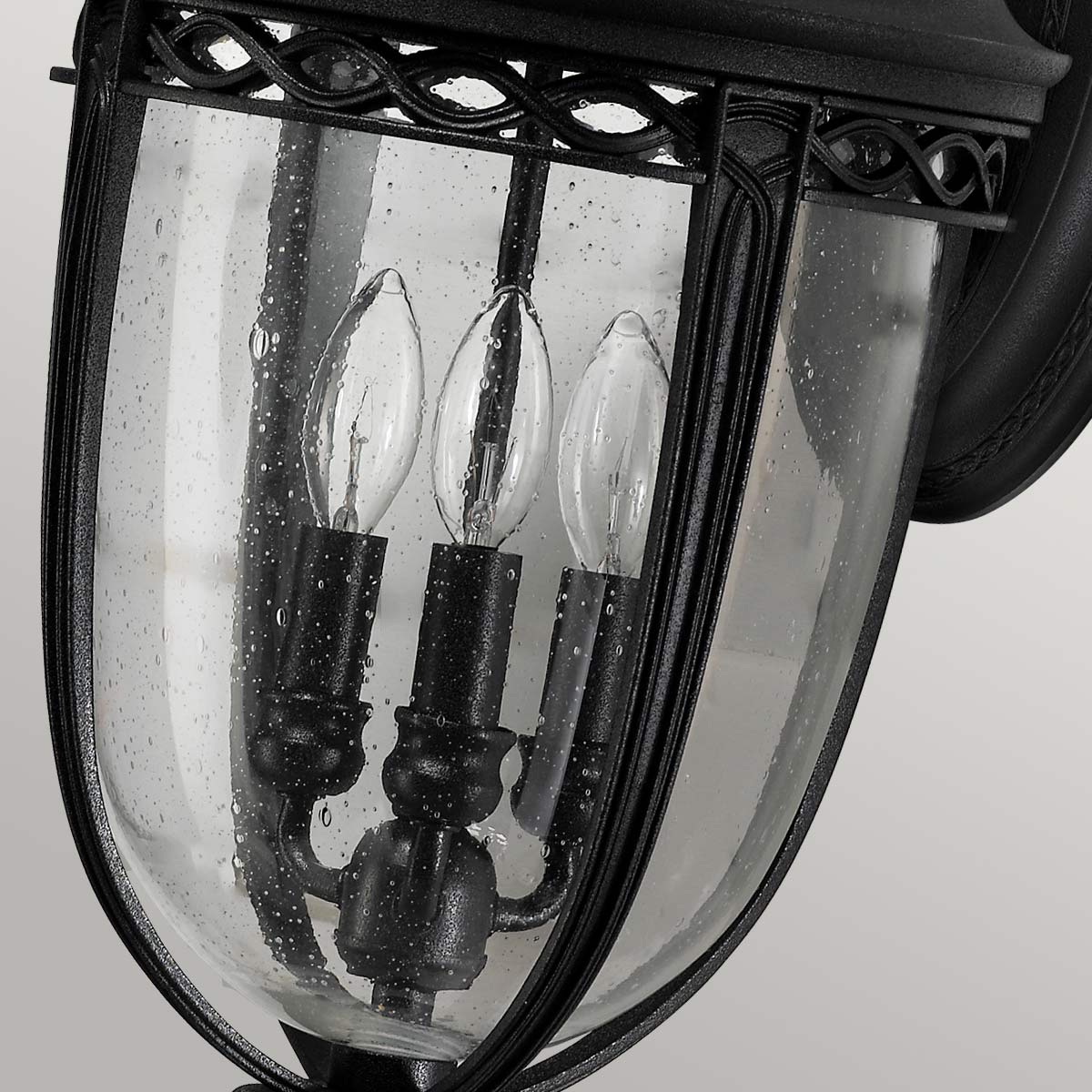 Außen-Wandleuchte English Bridle (schwarz) 3x - Elstead Lighting