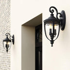 Außen-Wandleuchte English Bridle (schwarz) 3x - Elstead Lighting
