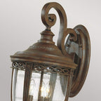 Außen-Wandleuchte English Bridle (bronzefarben) 3x - Elstead Lighting