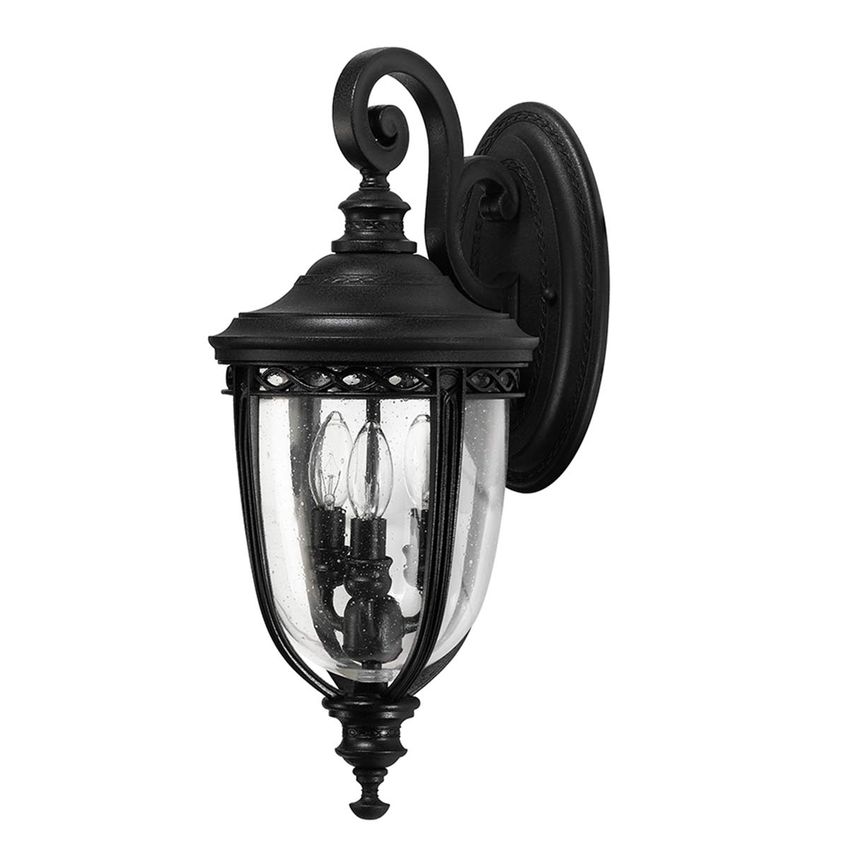 Außen-Wandleuchte English Bridle (schwarz) 3x - Elstead Lighting