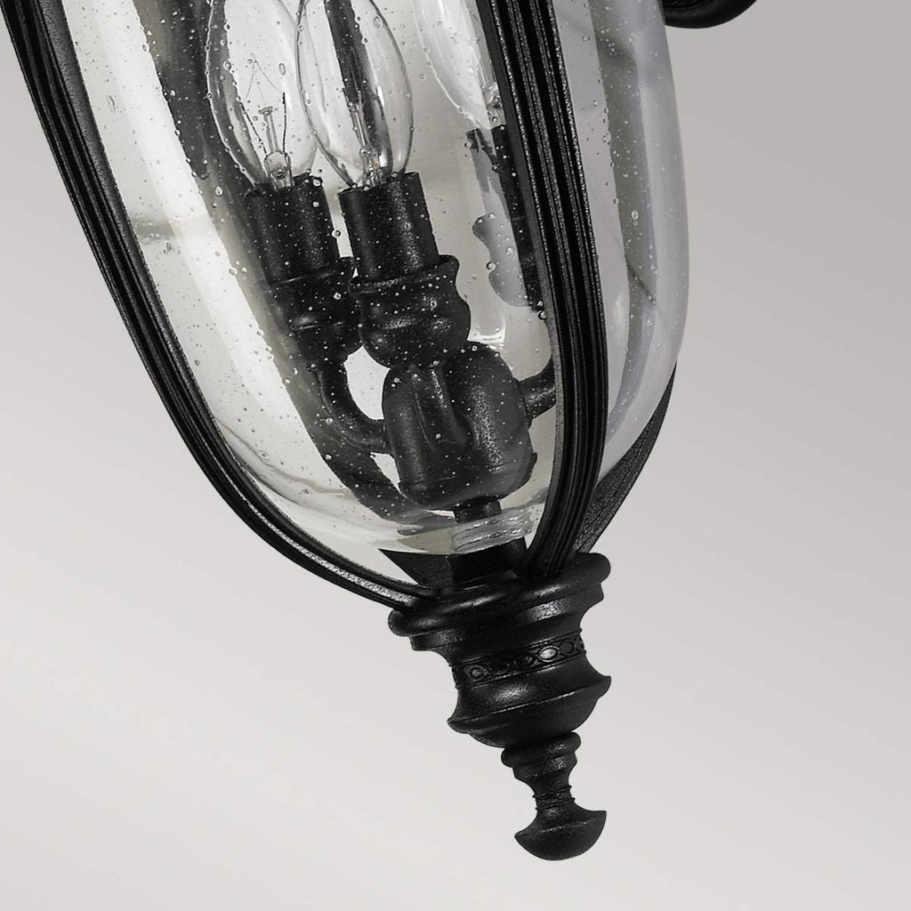 Außen-Wandleuchte English Bridle (schwarz) 3x - Elstead Lighting