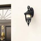 Außen-Wandleuchte English Bridle (schwarz) 3x - Elstead Lighting