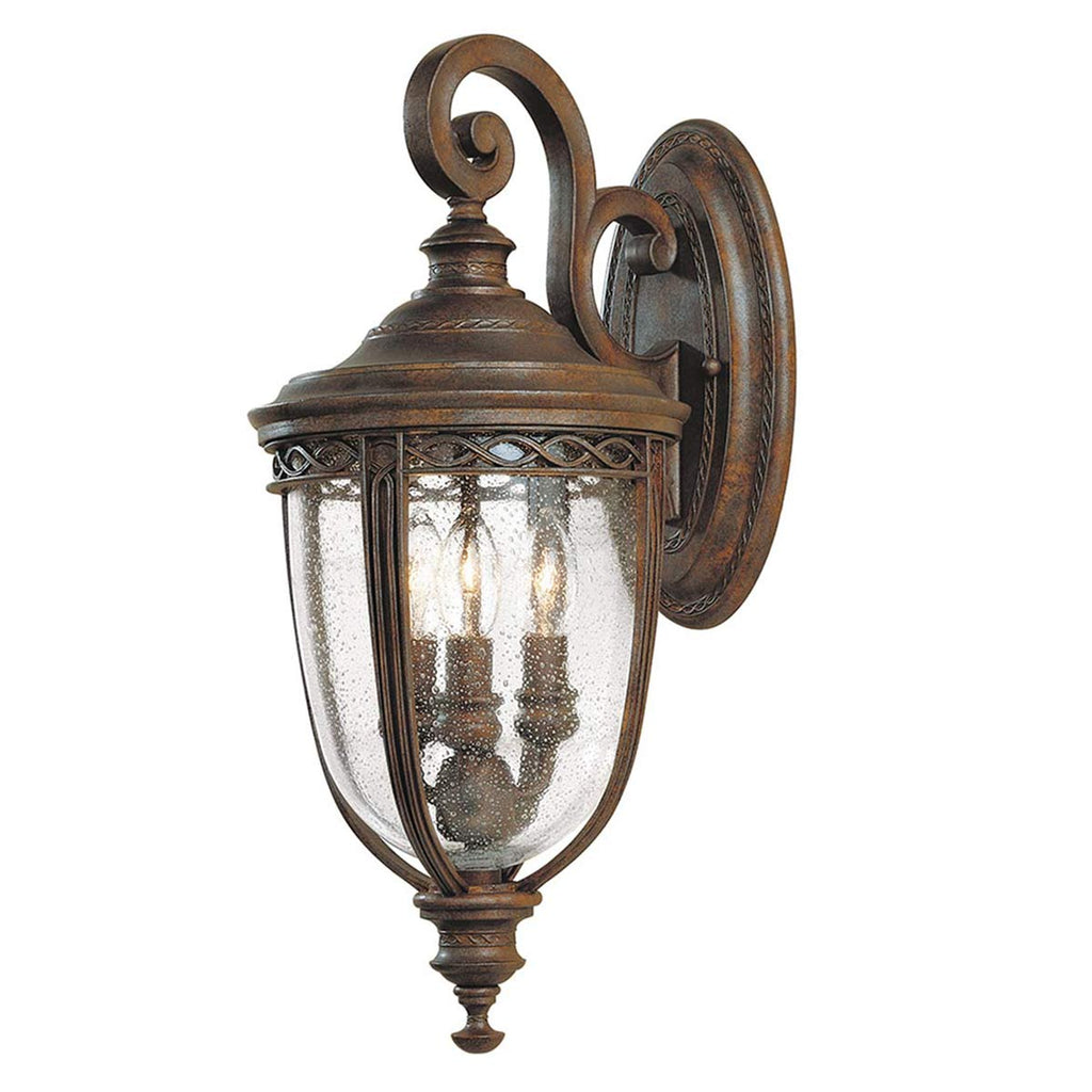 Außen-Wandleuchte English Bridle (bronzefarben) 3x - Elstead Lighting