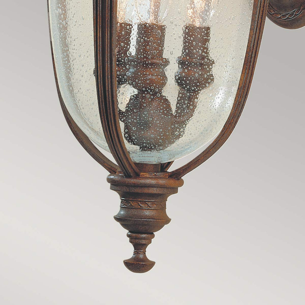 Außen-Wandleuchte English Bridle (bronzefarben) 3x - Elstead Lighting