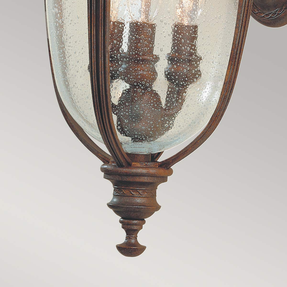 Außen-Wandleuchte English Bridle (bronzefarben) 3x - Elstead Lighting