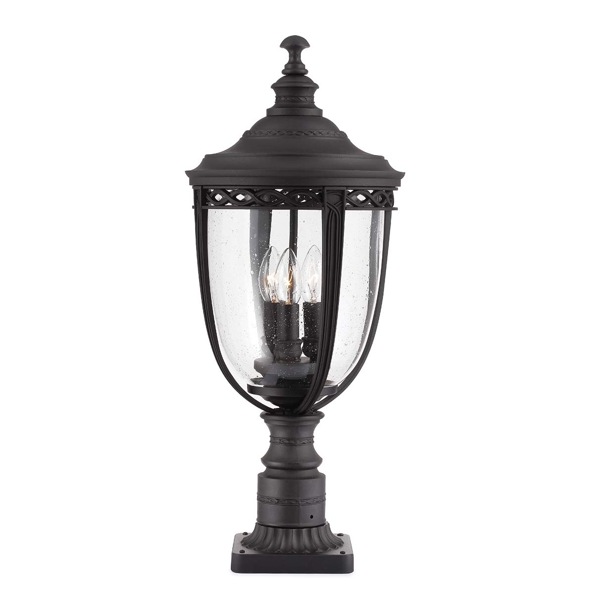 Außen-Sockelleuchte English Bridle (schwarz) 3x - Elstead Lighting