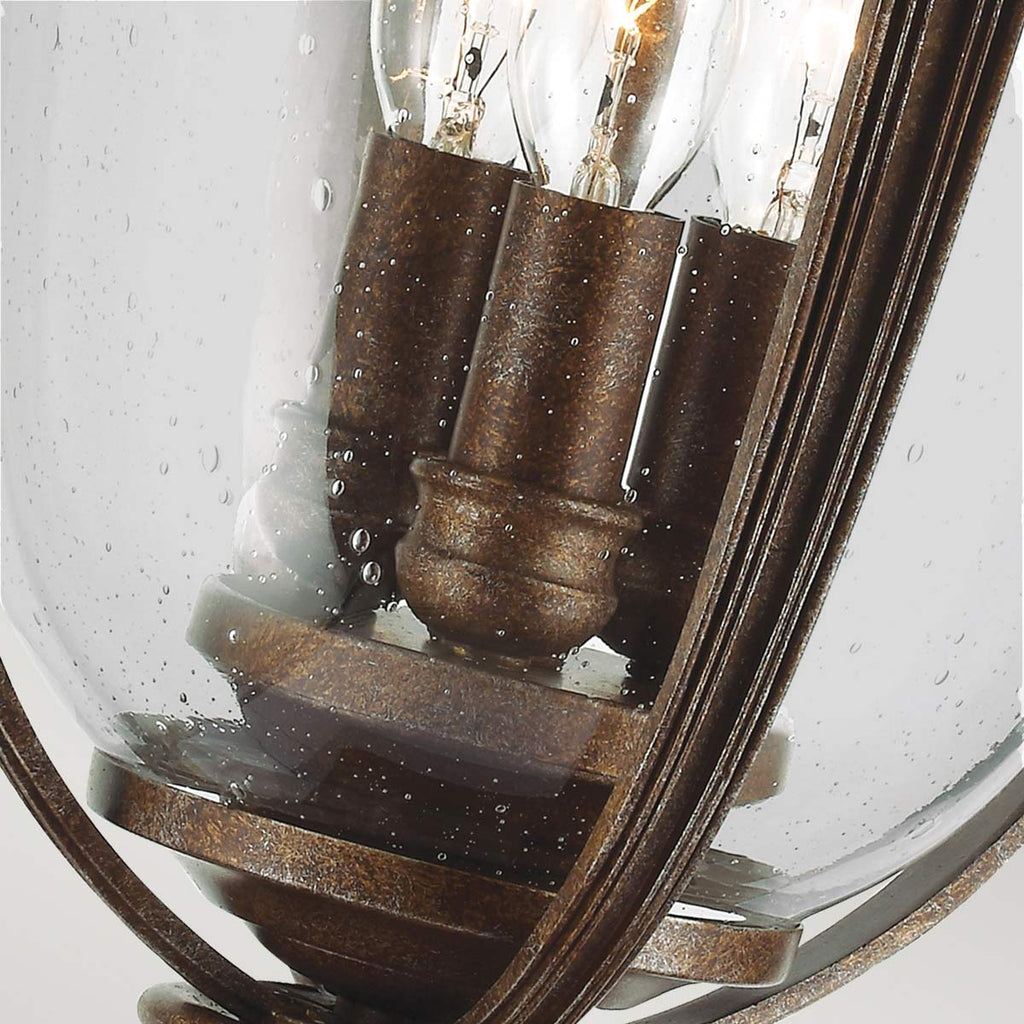 Außen-Sockelleuchte English Bridle (bronzefarben) 3x - Elstead Lighting