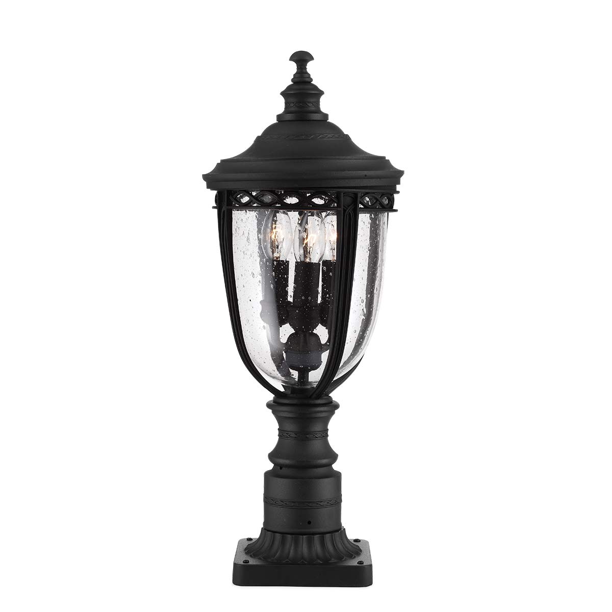 Außen-Sockelleuchte English Bridle (schwarz) 3x - Elstead Lighting