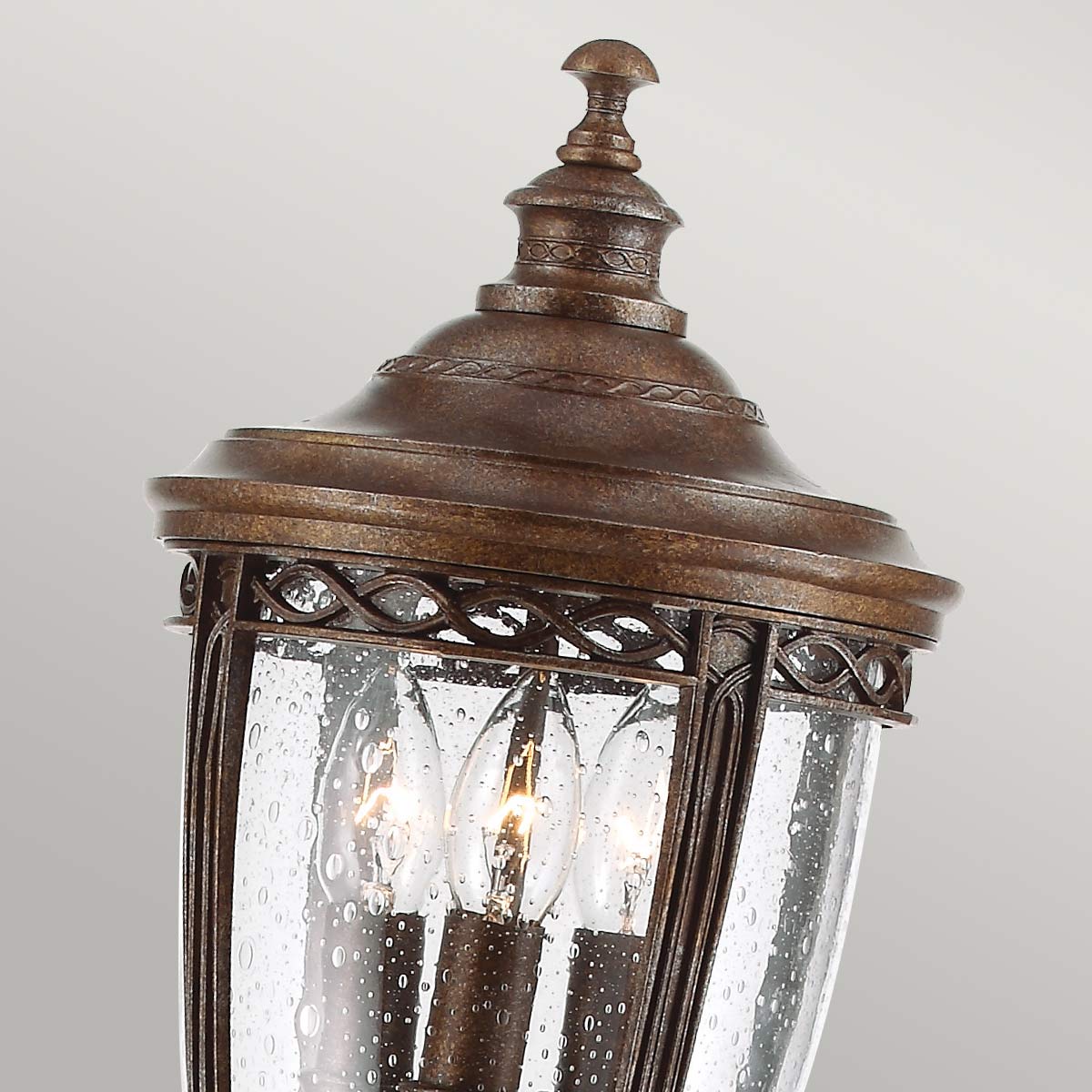 Außen-Stehleuchte English Bridle (bronzefarben) 3x - Elstead Lighting