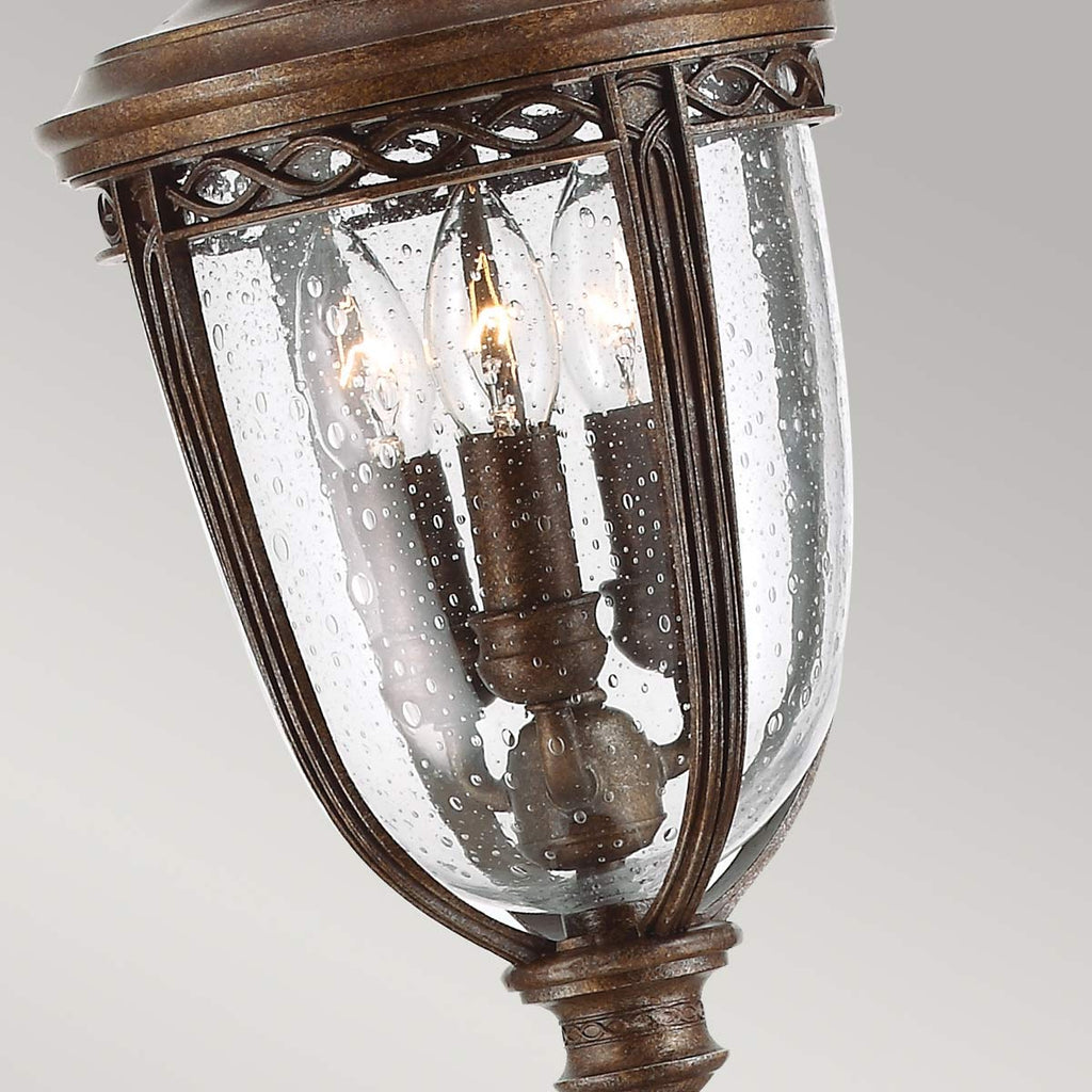 Außen-Stehleuchte English Bridle (bronzefarben) 3x - Elstead Lighting