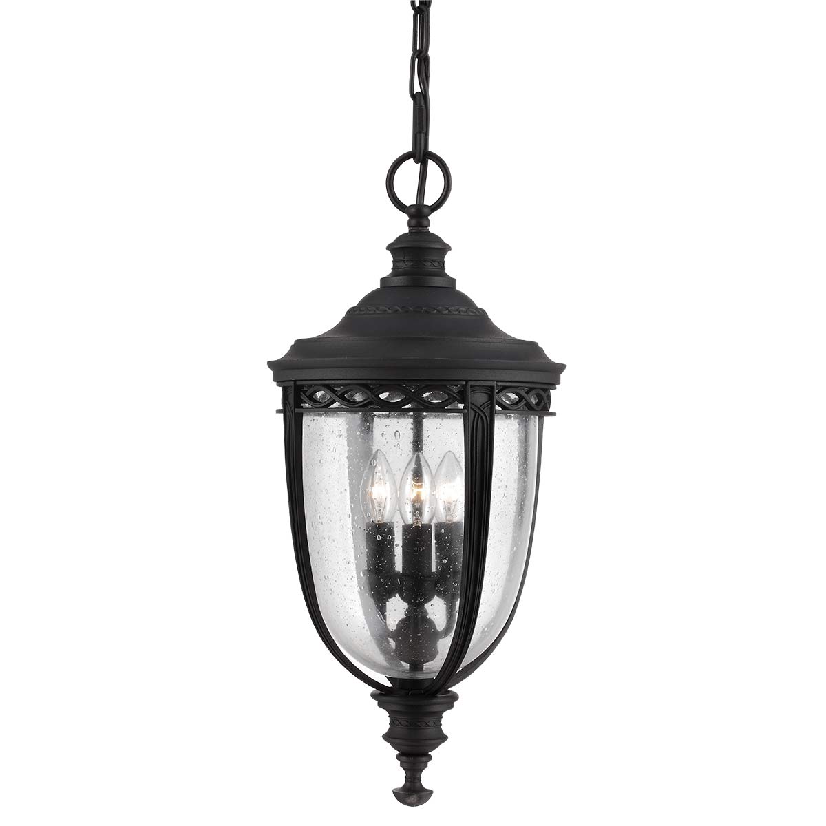 Außen-Pendelleuchte English Bridle (schwarz) 3x - Elstead Lighting