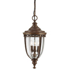 Außen-Pendelleuchte English Bridle (bronzefarben) 3x - Elstead Lighting