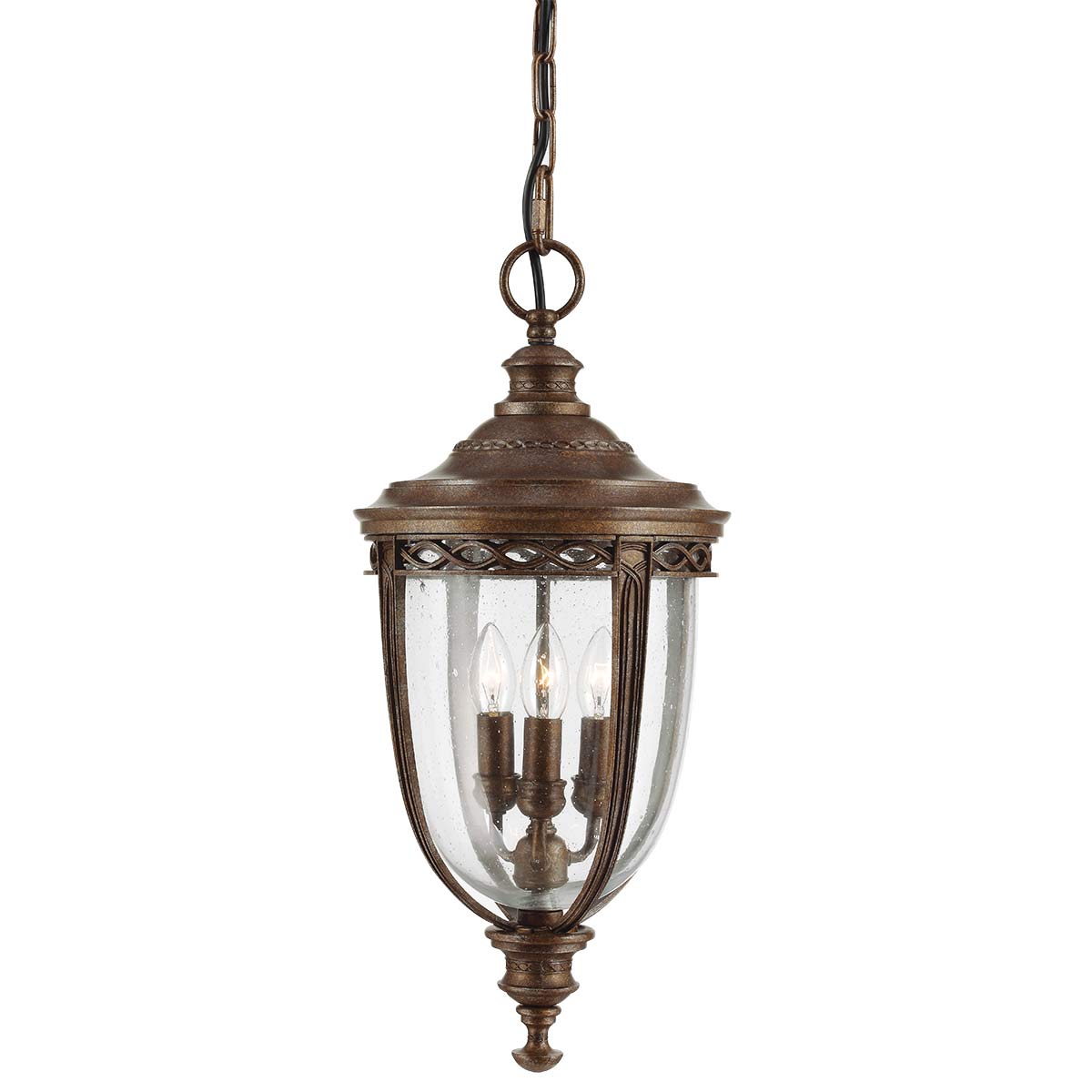 Außen-Pendelleuchte English Bridle (bronzefarben) 3x - Elstead Lighting