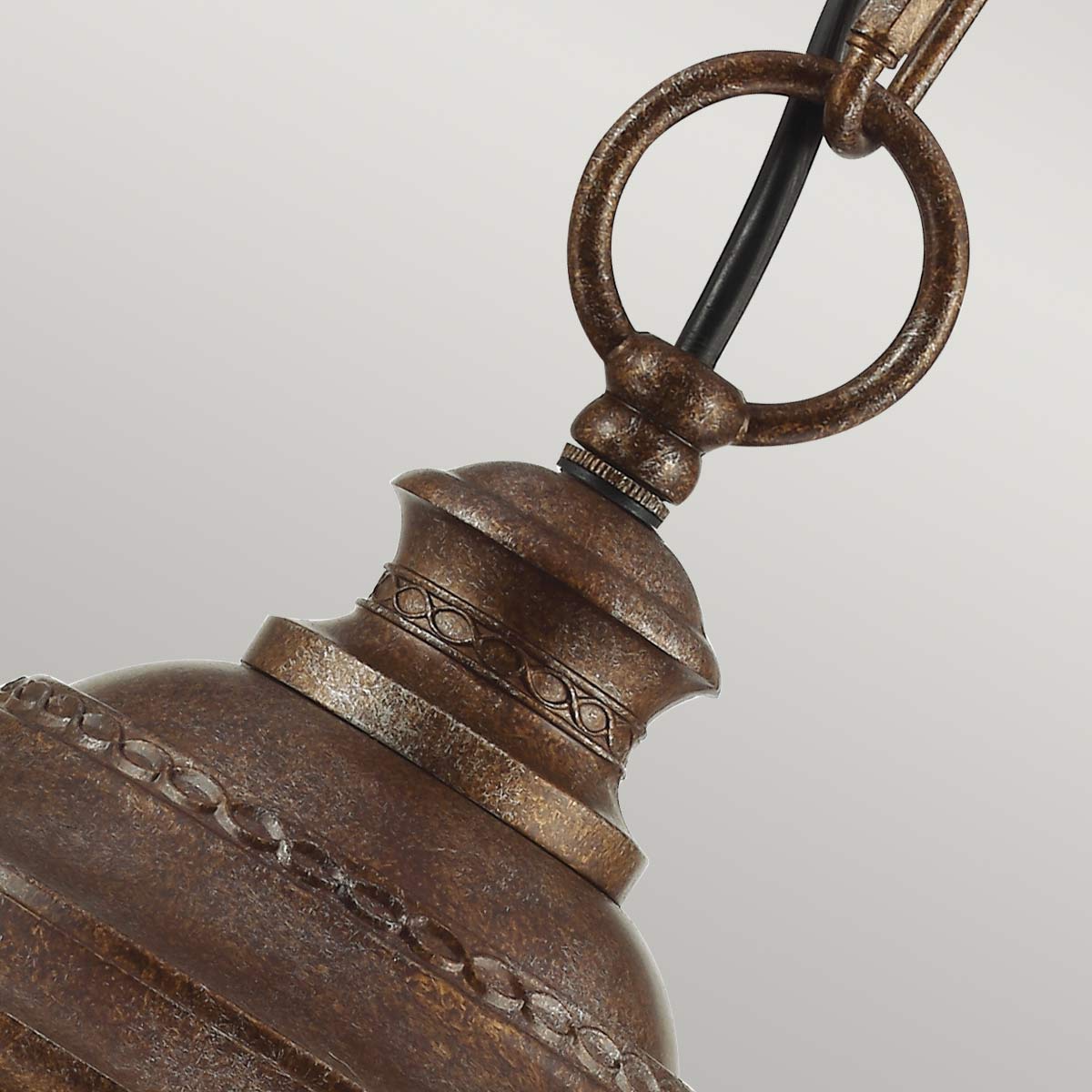 Außen-Pendelleuchte English Bridle (bronzefarben) 3x - Elstead Lighting
