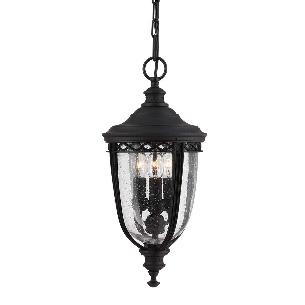 Außen-Pendelleuchte English Bridle (schwarz) 3x - Elstead Lighting
