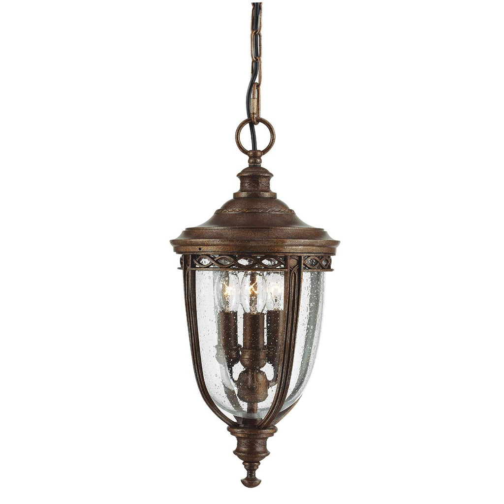 Außen-Pendelleuchte English Bridle (bronzefarben) 3x - Elstead Lighting