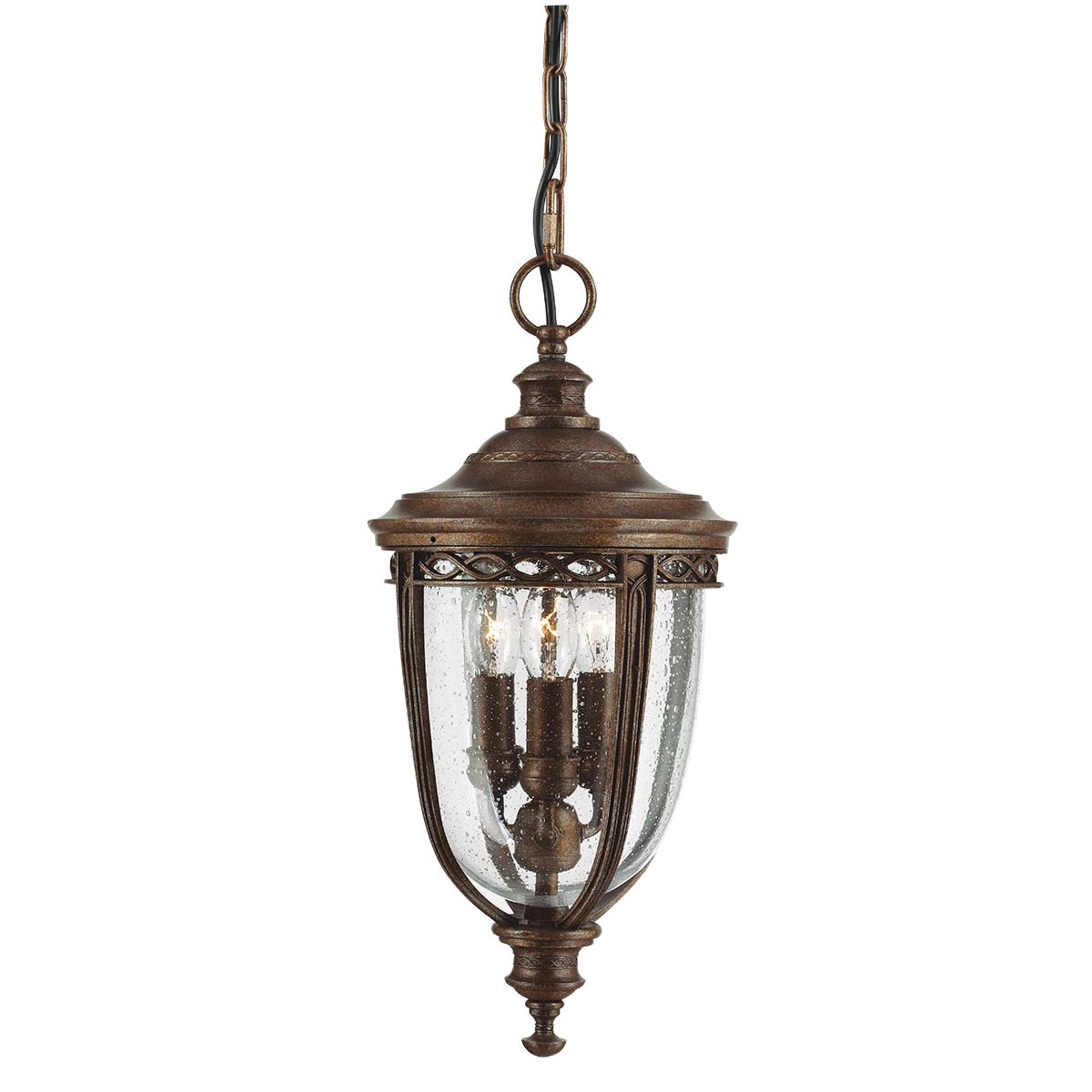 Außen-Pendelleuchte English Bridle (bronzefarben) 3x - Elstead Lighting